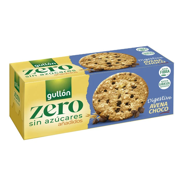 Gullón Zero Digestive Oat Choco Chips 255g