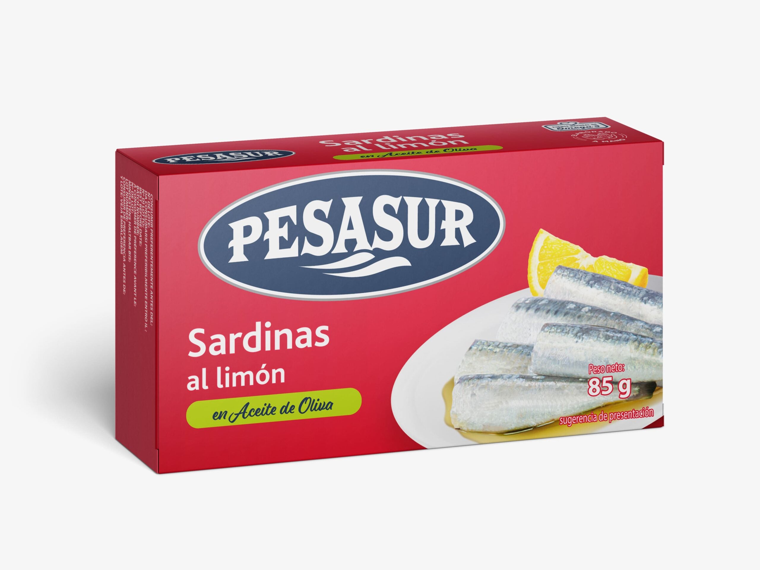 Pesasur Sardinen mit Zitrone 3/4 Stück 120g