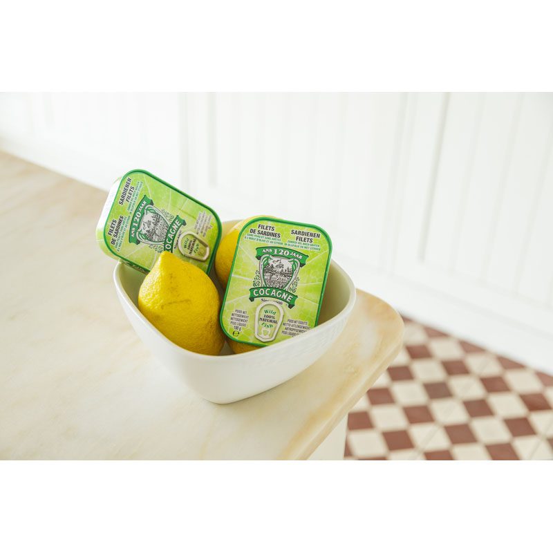 Cocagne Filets de sardines à l'huile d'olive au citron 125g
