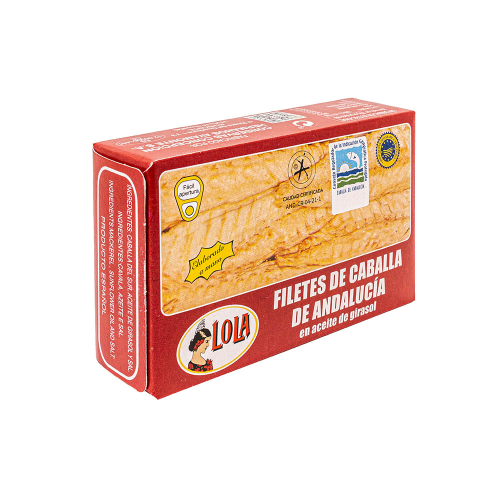 LOLA Mackerel Fillets in Sunflower Oil 115g