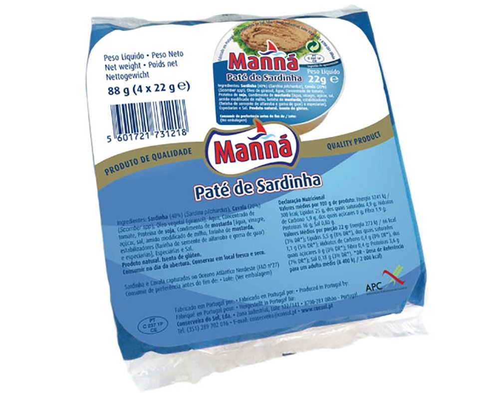 MANNA Sardine Pâté 4x22g