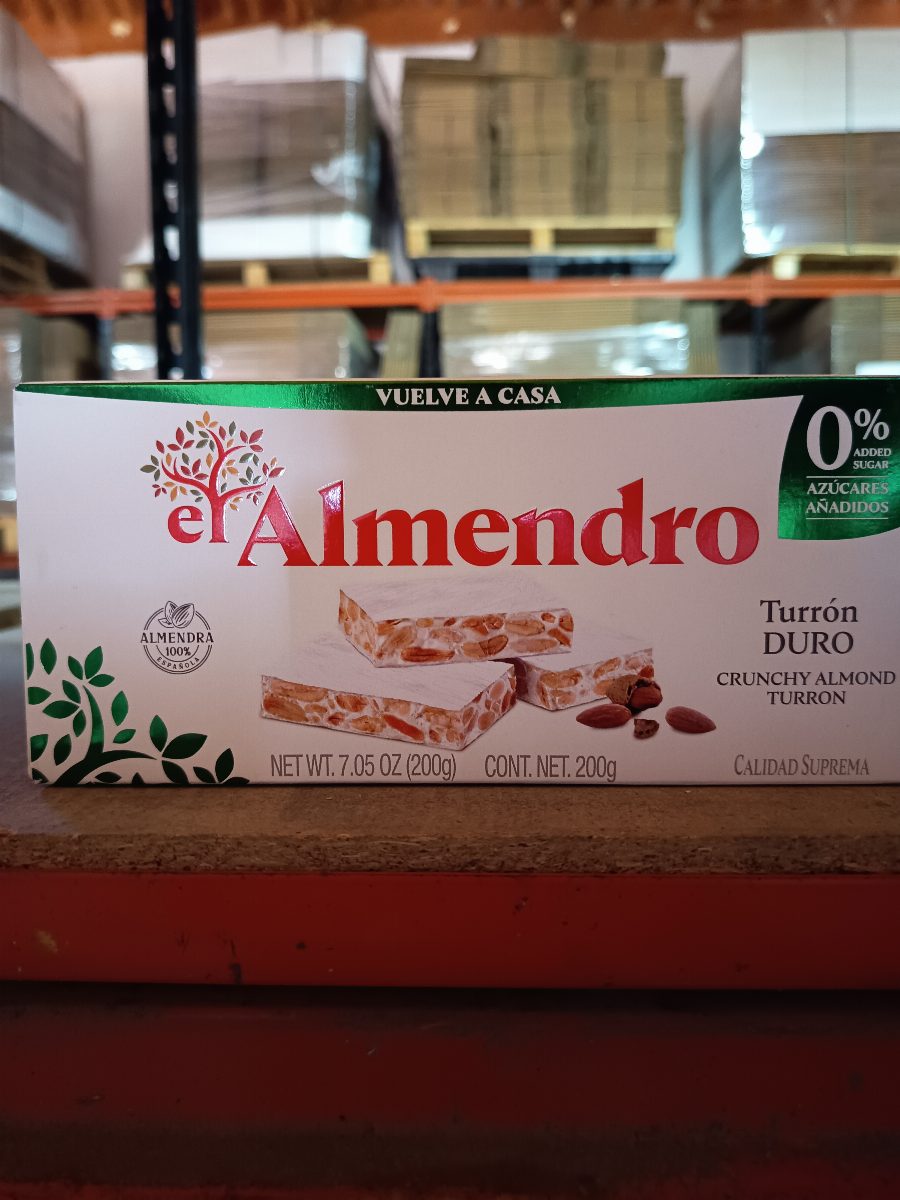 ALMENDRO Turrón Duro sin Azúcar 200g