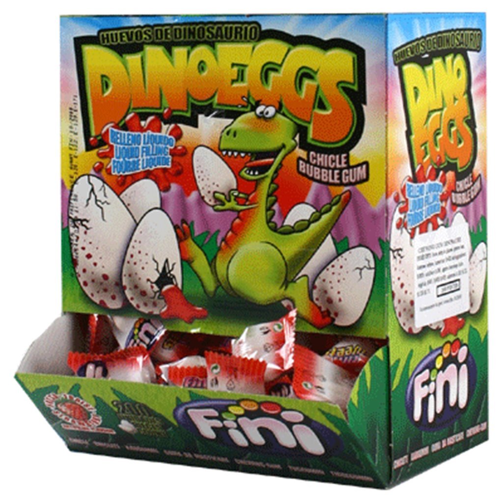 FINI Dino Eggs Bubble Chewing Gum 200 pièces