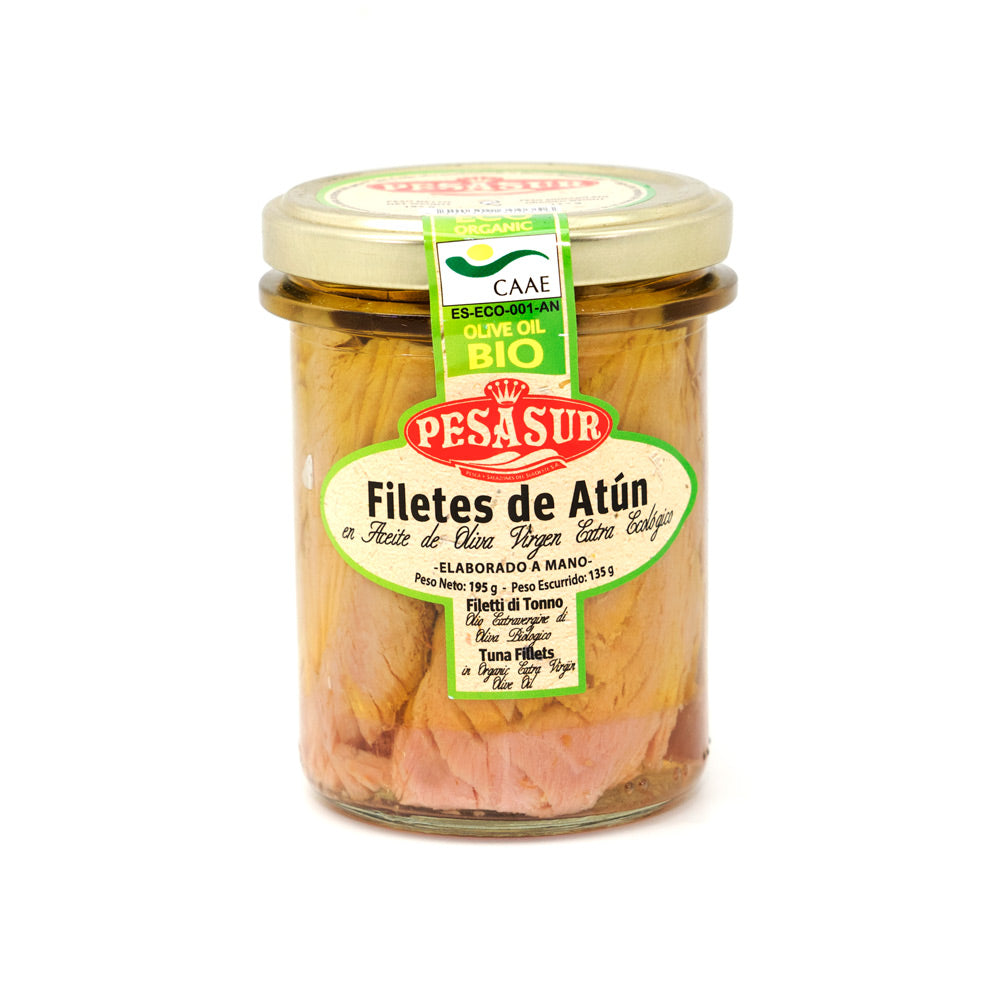Pesasur Bio-Thunfischfilets in Olivenöl nativ extra 195g
