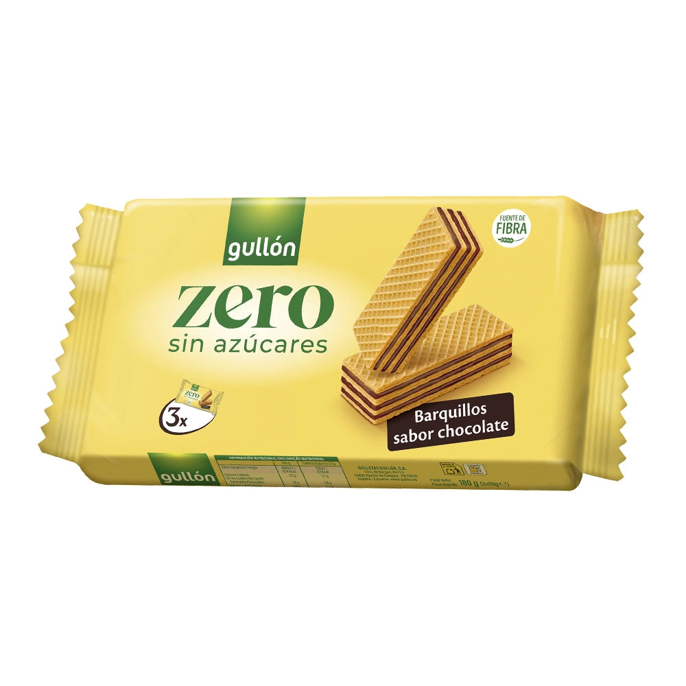 Gullón Zero Barquillo Chocolate 210g