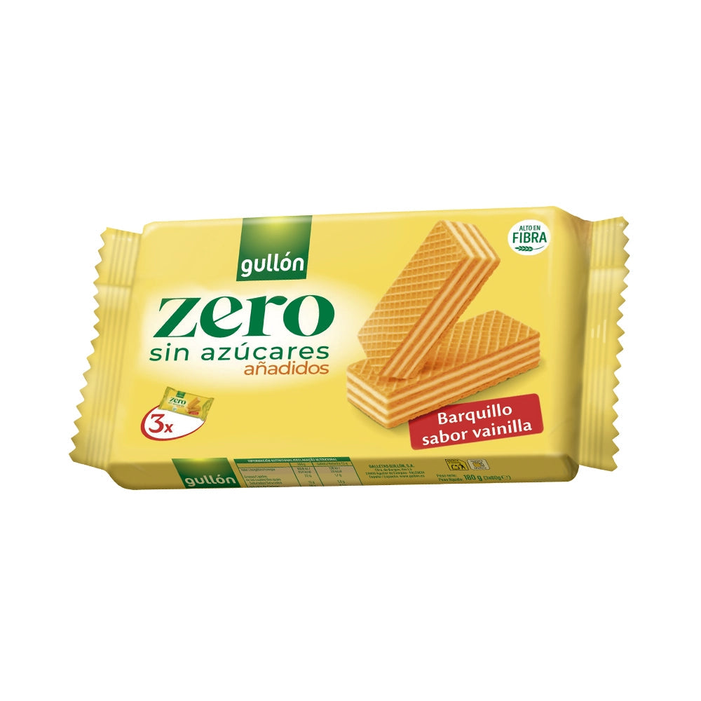 Gullón Zero Barquillo Vanilla 210g