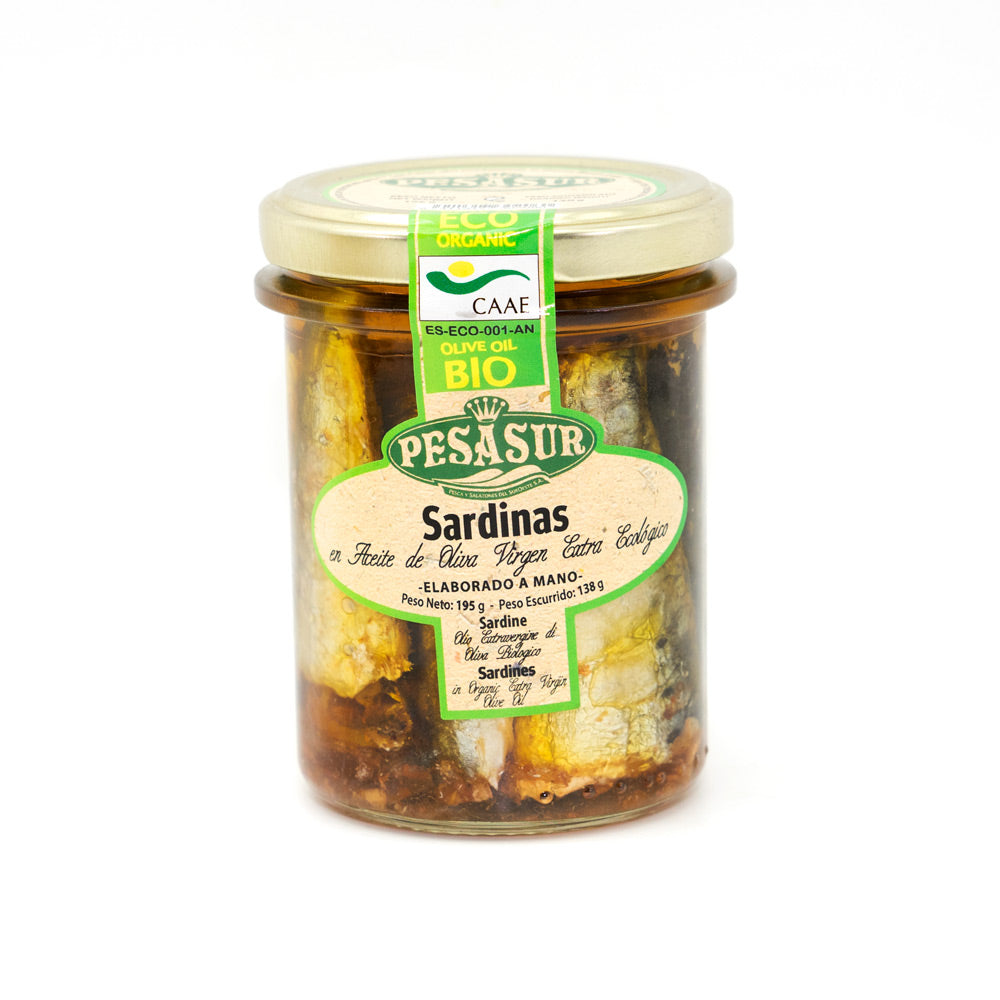 Pesasur Bio-Sardinen in Olivenöl nativ extra 195g
